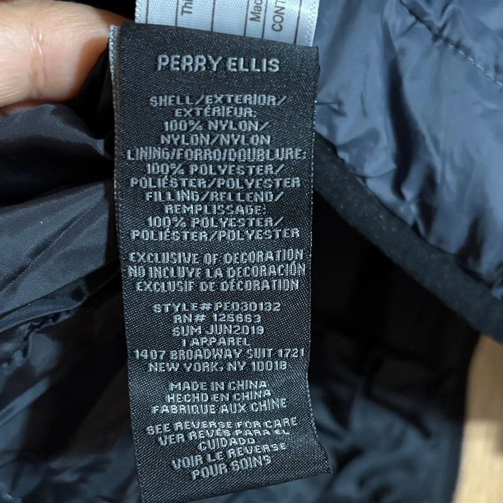 Perry Ellis Charcoal Puffer Jacket